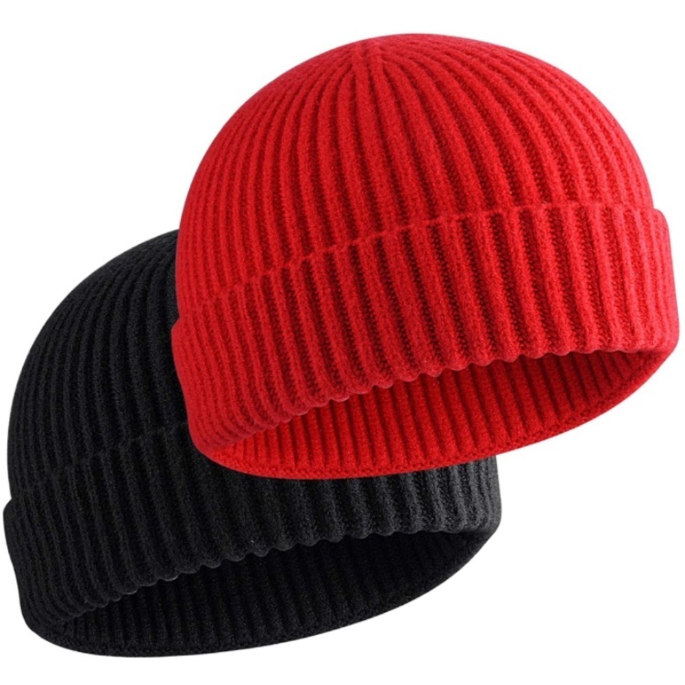 Wool Watch Fisherman Beanie Cap (2Pack )